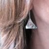 Boucles d'oreilles spirales en argent