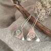 Boucles d'oreilles spirales en argent