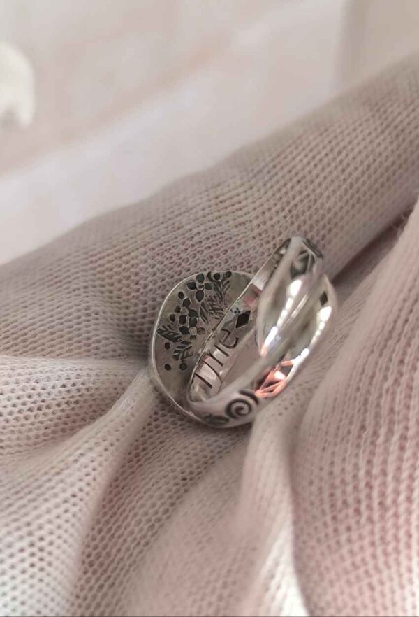 Bague céramique argent