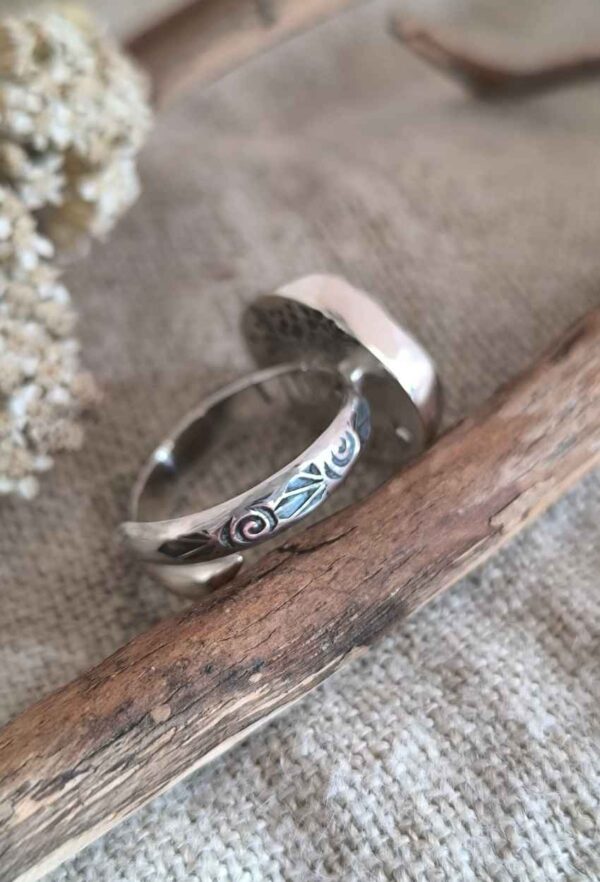 Bague céramique argent