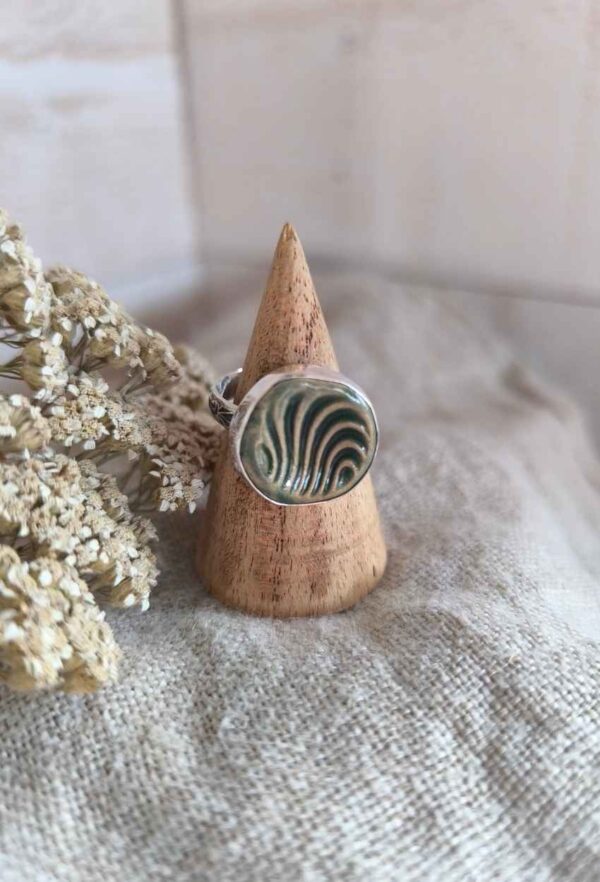 Bague céramique argent