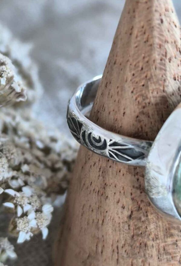 Bague céramique argent