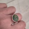Bague argent et céramique