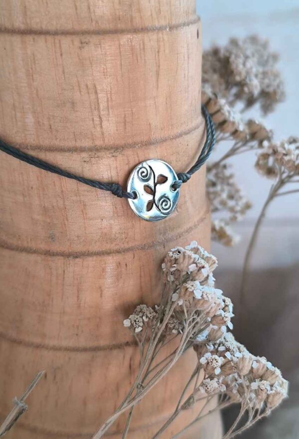 Bracelet spirale en argent