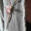 Bijou porte fleur en argent