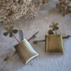 Broches fleurs en laiton