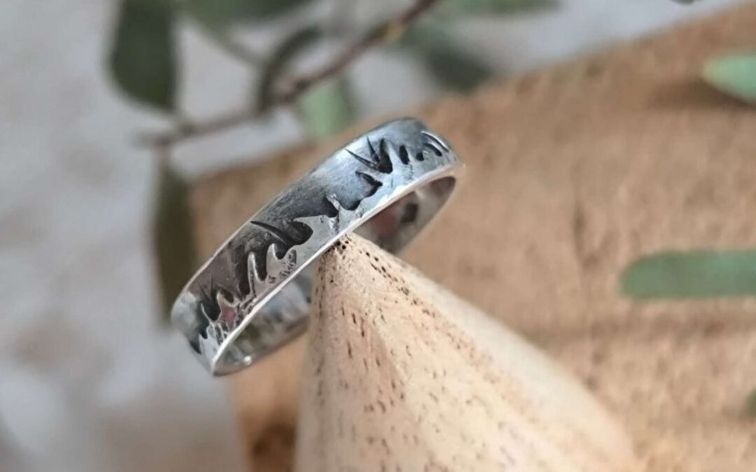 Bannière Bague en argent